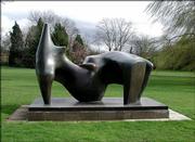 Thieves with a flatbed truck and a crane on Thursday snatched this two-ton Henry Moore bronze sculpture. The sculpture was valued at more than $5.2 million.