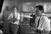 George Clooney, left, and David Strathairn portray CBS newsmen who take on Sen. Joseph McCarthy and the Red Scare in the drama "Good Night, and Good Luck."