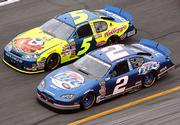 Kyle Busch in the No. 5 car races brother Kurt during the Daytona 500 on Feb. 19 in Daytona Beach, Fla.