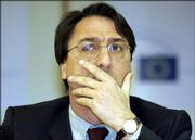 Italian lawmaker Giovanni Claudio Fava addresses the media at the European Parliament in Brussels, Wednesday, April 26, 2006. European Parliament investigators said Wednesday data gathered from the EU air safety organization show there have been more than 1,000 undeclared CIA flights over European territory since 2001.