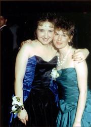 Lawrence resident Lisa Greenwood, right, attended the Wichita North High School prom in 1988, the year after "Dirty Dancing" hit theaters. Pictured with a friend, Greenwood scared off her date with her "provocative" dancing.