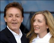 Sir Paul McCartney and his wife, Heather Mills McCartney, are shown in May 29, 2003, file photo. McCartney and his wife are planning to separate after nearly four years of marriage.