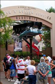 Guests are informed that the Disney MGM Rock 'n' Roller Coaster is closed Thursday in Orlando, Fla. Michael Russell, 12, from Fort Campbell, Ky., died after riding the roller coaster, according to the Orange County Sheriff's Office.
