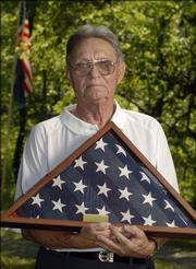 Don Sheriff, a retired military officer in rural Eudora, struck up an online friendship with Rod Moyer, principal at Eudora's West Elementary School and a staff sergeant with the 891st Engineering Battalion of the Kansas National Guard. Moyer sent Sheriff a flag that was flown over Tallil, Iraq, to thank him for his support.