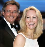 former ambassador Joseph Wilson, left, and his wife, Valerie Plame, a former CIA officer, allege in a lawsuit that Bush administration officials illegally conspired to violate their constitutional rights and other laws by leaking Plame's identity to reporters. The couple are shown attending the White House Correspondents' Assn.'s 92nd annual awards dinner April 29 in Washington, D.C.