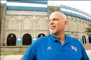 David Lawrence is the new "Voice of the Jayhawks," along with play-by-play announcer Bob Davis, for Kansas University&squot;s football season. He has been a sideline reporter since 1994 and also worked with the Jayhawk Radio Network and Sunflower Broadband.