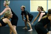 Tim Flattery, the only male dancer on the Kansas University Rock Chalk Dance Team, works out with female members of the squad during a recent practice at Dance City Performing Arts Academy Inc., 5150 Clinton Parkway.