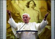 Pope Benedict XVI addresses the faithful in his summer palace in Castel Gandolfo, on the outskirts of Rome. The pontiff said Sunday that he was "deeply sorry" about the angry reaction sparked by his speech about Islam and holy war and said the text did not reflect his personal opinion. "These (words) were in fact a quotation from a Medieval text which do not in any way express my personal thought," Benedict told pilgrims at Castel Gandolfo.