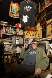 CBGB owner Hilly Kristal is surrounded by memorabilia at his club in New York. After Sunday, the legendary club that has hosted acts such as Patti Smith, the Talking Heads, the Ramones, and Blondie will close its doors for good, ending a 33-year run as punk rock's seminal music venue. Smith will play the final show on Sunday.