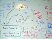 Brainstorming, such as on whiteboards strung in the halls, is not only encouraged at Google headquarters in Mountain View, Calif., it also is almost mandatory. "We staff projects leanly and encourage them to just move, move, move. If it doesn't work, move on," said Richard Holden, product management director for Google's AdWords service.