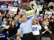 President Bush campaigns at a Republican rally Thursday in Billings, Mont. Bush has been traveling the country trying to drum up support for the GOP, which is in danger of losing control of Congress in Tuesday's election. On Sunday, Bush will visit Topeka to campaign for U.S. Rep. Jim Ryun of Lawrence, who faces Democrat Nancy Boyda.