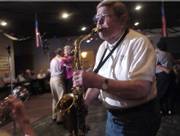 Clyde Bysom performs with the Junkyard Jazz Band during a set at the American Legion last year. Bysom won a 2006 Phoenix Award for musical arts.