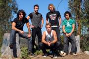 Australian rocker Toby Rand, center, fronts the band Juke Kartel, which is riding the momentum of Rand&squot;s runner-up finish on CBS&squot;s hit summer reality show, "Rock Star: Supernova." The band plays at 9 p.m. Tuesday at The Bottleneck, 737 N.H.