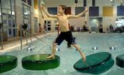 Caleb Othick, 7, of Baldwin City, stretched out his holiday break from school by heading to the Indoor Aquatic Center at Free State High School, 4706 Overland Drive. The aquatic center has special hours while students are on break, and Caleb was among several who enjoyed the water Tuesday.