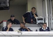 Penn State coach Joe Paterno, lower right, coaches the Outback Bowl against Tennessee from the press box. Penn State won, 20-10, Monday in Tampa, Fla.