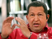 Venezuelan President Hugo Chavez speaks during his weekly television show "Hello President" on Sunday in Caracas. Chavez condemned the U.S. government for what he called unacceptable meddling after Washington raised concerns about a measure to grant Chavez broad lawmaking powers.