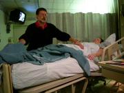 Following surgery and during her stay at the KU Med Center, Kathy asked John Hoefer, founder of Kansas City's Healing Touch, to visit her to be involved in a spiritual healing process.