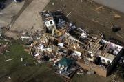 Enterprise High School was heavily damaged by a tornado Thursday in Enterprise, Ala. President Bush toured the tornado-damaged area Saturday. 20 people, including eight in the high school, were killed in Alabama, Georgia and Missouri in a huge storm system