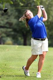 Kansas University senior Amanda Costner won the Big 12 Conference individual title Wednesday in Waco, Texas. It was her first individual title in two years.
