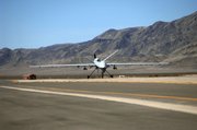 In this photo released by the Department of Defense, an MQ-9 Reaper unmanned aerial vehicle taxis into Creech Air Force Base, Nev. The Reaper can carry 14 air-to-ground weapons - or four Hellfire missiles and two 500-pound bombs.
