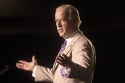 Democratic presidential candidate Sen. Joe Biden, D-Del., speaks Wednesday at the University of Nevada in Reno, Nev.