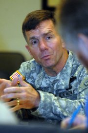 Lt. Gen. William B. Caldwell IV, the new commander at Fort Leavenworth, wants to encourage greater interaction between the military and civilian agencies such as the FBI and the U.S. State Depart-ment.