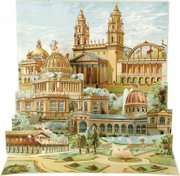 Open the covers and up pops the Columbian World's Fair scene. It is 10 by 12 inches and was printed in Germany. Value: $717.
