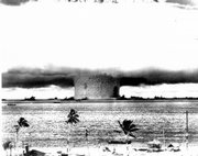 Bikini Atoll was the site of more than 20 nuclear weapons tests between 1946 and 1958, including the first test of a hydrogen bomb in 1952.