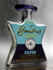 Bond No. 9 Andy Warhol Silver Factory is devoted to the late artist's favorite city haunts. The fragrance aims to be a unisex mix of smoky and spicy blend of incense and seductive amber, with floral notes of jasmine, iris and violet.