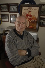 Otto Schnellbacher, of Topeka, is a 1948 KU grad and member of the school's first Orange Bowl team. Schnellbacher's team lost in the final minutes of the game on a disputed call. Schnellbacher went on to play pro football.