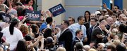 Democratic presidential hopeful Sen. Barack Obama, D-Ill., shakes hands with supporters as he arrives for a town hall meeting Tuesday in San Antonio. As Obama moves closer to becoming America's first black president, many worry about his safety. Supporters who see Obama as an inspiring, youthful advocate of change in the mold of presidential candidate Robert F. Kennedy, are mindful of Kennedy's assassination just two months after the Rev. Martin Luther King Jr's.