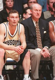 KU fans loved to hate curmudgeonly former Mizzou coach Norm Stewart, at right in photo. But current MU coach Mike Anderson seems to have escaped the ire of the Jayhawk Nation.