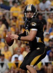 Missouri quarterback Chase Daniel prepares to throw against Buffalo on Saturday in Columbia, Mo. Daniel set a Big 12 record for consecutive completions in a game last week with 20.