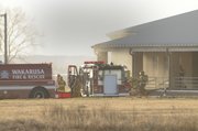 Several area township fire departments were summoned to the the new Eudora United Methodist Church the afternoon of Nov. 24. A fire ruined most of the sanctuary and caused smoke damage throughout the rest of the site, where construction had recently been completed.