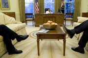 An Oval Office shot by Pete Souza is one of the countless images he produces daily. Five hundred photos in one day? That’s a light day.