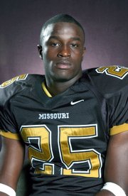 This 2004 file photo provided by the University of Missouri shows Missouri linebacker Aaron O'Neal, who died July 12, 2005, after collapsing during a voluntary workout with teammates at the university in Columbia, Mo. The university has reached a settlement in a wrongful-death lawsuit filed by O'Neal's family. A Boone County judge still must approve the undisclosed settlement, referred to in court records filed this week in the lawsuit over the death of Aaron O'Neal.