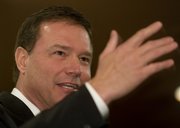 Kansas coach Bill Self cracks a joke as he recognizes members of his staff for their contributions in this 2009 file photo. Bill Self took time during his Elite camp for blue-chip high school prospects to meet with the Journal-World in support of Perkins.