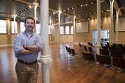Jordan Yochim, acting director of The Commons, is shown inside the space at Spooner Hall. The Commons was opened two years ago to serve as a site on campus devoted to interdisciplinary studies that focus on the three main continents of the academic world: science, arts and humanities.