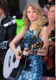 Country star Taylor Swift performs in May for NBC’s “Today” show at Rockefeller Center, New York City.