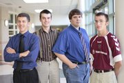 Lawrence High school National Merit scholar semifinalists, from left, are Addison Frei, Matthew Drahozal, Patrick Magnuson and Roy Wedge.