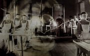 Girls work in the laundry early in the history of the facility in a photo provided by the Beloit Juvenile Correctional Facility.