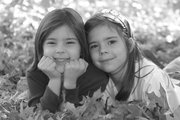 Their mother says Heather (left) and Katherine Wombwell, age 6, share a psychic connection that’s difficult to explain.