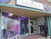Lawrence's Sacred Journey, 1103 Mass., was closed Thursday while officials from the U.S. Food and Drug Administration, Johnson County Sheriff's Office and Lawrence Police Department, conducted a search inside the business.