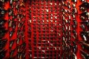 Guns line the walls of the firearms reference collection Sept. 28, 2007, at the Washington Metropolitan Police Department headquarters.