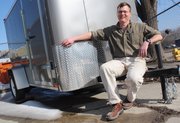 Kevin Fredrickson is the owner of Eagle Trailer Company, 920 E. 30th St. Fredrickson says he’s scaled back production in the struggling economy and is keeping an eye out for signs of economic recovery.