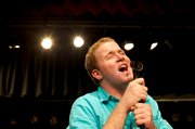 LHS senior Derrick Weishaar performs during a rehearsal for “Showtime,” which will have a mix of songs ranging from toddler-friendly fare to mature music by Kanye West.