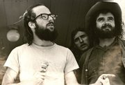 In 1970, George Kimball (on right) ran for Douglas County Sheriff. At the time, Kimball was known as the leader of the street people, who were a collection of radicals, hippies and runaways that lived in the Oread neighborhood.
