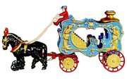 It Took $19,000 to buy this Hubley toy calliope at an RSL auction in Oldwick, N.J. It is in mint condition and has the original box, which adds to the value. Circus toys are very popular.