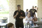 U.S. Rep. Todd Tiahrt is vying for the Senate seat being vacated by Sen. Sam Brownback. Several other Republican candidates for various offices spoke with potential voters Saturday at the Leavenworth County Republican Party Barbecue.