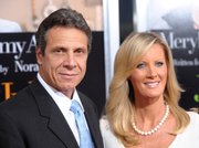 New York Attorney General Andrew Cuomo, left, and TV lifestyle celebrity Sandra Lee attend the premiere of “Julie & Julia” at The Ziegfeld Theatre, in New York in this July 30, 2009, file photo. Cuomo and Lee have been a couple for five years.